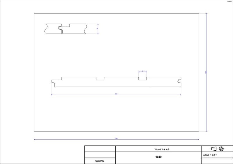 Accoya Kledning med farge SYSTEM 12, pris pr/m²