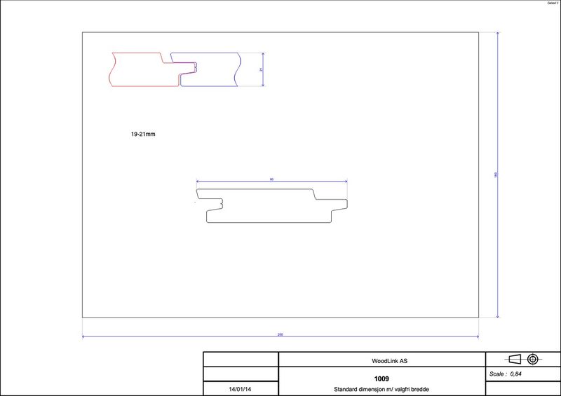 Accoya Kledning med farge SYSTEM 12, pris pr/m²