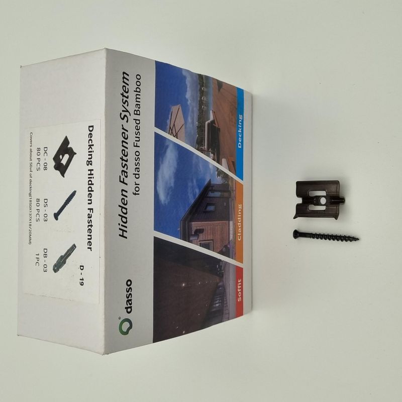 DASSO BAMBUS SKRUE OG KLIPS TERRASSE 80stk./pk
