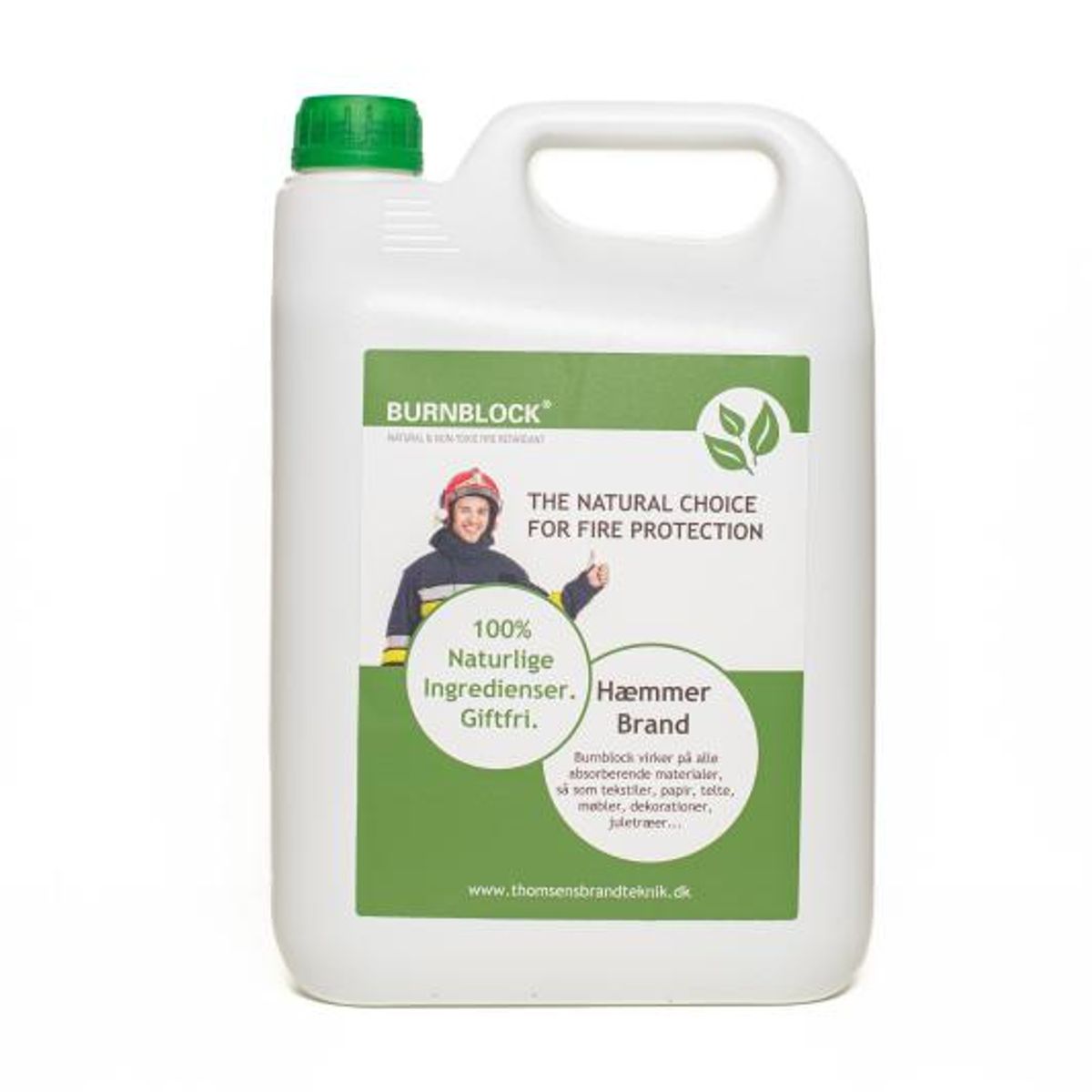 Burnblock brannimpregnering til tekstiler m.m. 5 liter